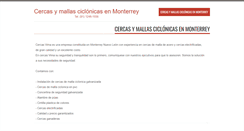 Desktop Screenshot of cercasymallasciclonicasenmonterrey.com