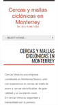 Mobile Screenshot of cercasymallasciclonicasenmonterrey.com